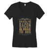bacon2 Women's V-Neck T-Shirt