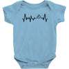 Heart Beats Mountain Baby Bodysuit