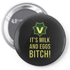milk and eggs Pin-back button