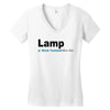 lamp   brick tamland likes this facebook thumbs up mens white t shirt Women's V-Neck T-Shirt
