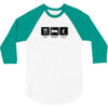 eat,sleep,golf 3/4 Sleeve Shirt