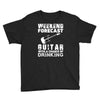 weekend forcast guitar with a chance of drinking Youth Tee