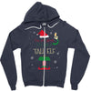 i'm not short i'm just a tall elf Zipper Hoodie