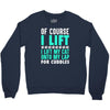 cat cats lift lifting fitness Crewneck Sweatshirt