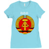 ddr logo blau Ladies Fitted T-Shirt