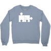 rude jigsaw ideal birthday present or gift Crewneck Sweatshirt