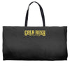 gold rush alaska Weekender Totes