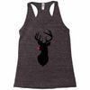 deer skull christmas Racerback Tank