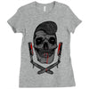 pomade style Ladies Fitted T-Shirt