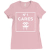 no1 cares Ladies Fitted T-Shirt