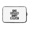 gas clutch shift repeat Laptop sleeve