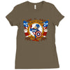 roger america Ladies Fitted T-Shirt