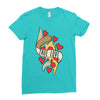 true love pizza slice Ladies Fitted T-Shirt