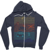summer zone line Zipper Hoodie