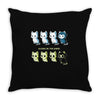 kitten of death Throw Pillow