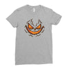 pumpkin face Ladies Fitted T-Shirt