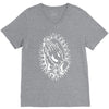 praying hands cross mary rock band baseball jersey V-Neck Tee