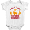 This Girl Loves Shetland Sheepdog Baby Onesie