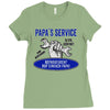 papa s service Ladies Fitted T-Shirt