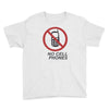 no cell phones Youth Tee