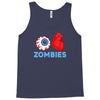 i heart zombies scary eye bloody heart halloween Tank Top