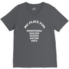 no place for homophobia sexism racism hate V-Neck Tee