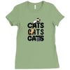cats cats cats Ladies Fitted T-Shirt