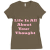 life is all Ladies Fitted T-Shirt