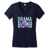 drama bomb Women's V-Neck T-Shirt