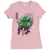 red oni ninja Ladies Fitted T-Shirt