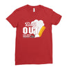 Butt Out Lung Cancer Awareness Ladies Fitted T-Shirt