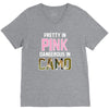 pretty in pink dangerous in camo V-Neck Tee