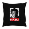 Rip XXX - Rest in Peace XXXTentacion Throw Pillow