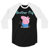 peppa pig brother pig 3/4 Sleeve Shirt