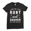 i have two titles aunt and dogmom and i rock them both Ladies Fitted T-Shirt