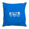 v4 eat sleep grill Throw Pillow