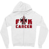 deadpool fuck cancer Zipper Hoodie