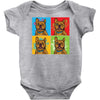 pop art Baby Bodysuit