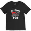 rescued by pug V-Neck Tee