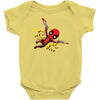 pew pew deadpool Baby Bodysuit