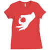 finger symbol Ladies Fitted T-Shirt