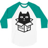 cats love boxes 3/4 Sleeve Shirt