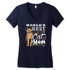 best cat mom Women's V-Neck T-Shirt