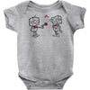 cute love robots Baby Onesie