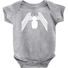 venom logo spiderman comic superhero cool Baby Bodysuit