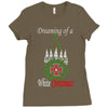 dreaming of a white christmas Ladies Fitted T-Shirt