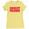 junglist soldier Ladies Fitted T-Shirt