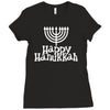happy hanukkah Ladies Fitted T-Shirt