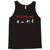 eat, sleep &amp; train triathlon sports, gym, athletic Tank Top