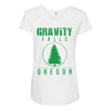 gravity falls oregon pine Maternity Scoop Neck T-shirt
